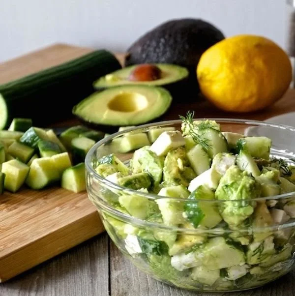 Cucumber and Avocado Salad