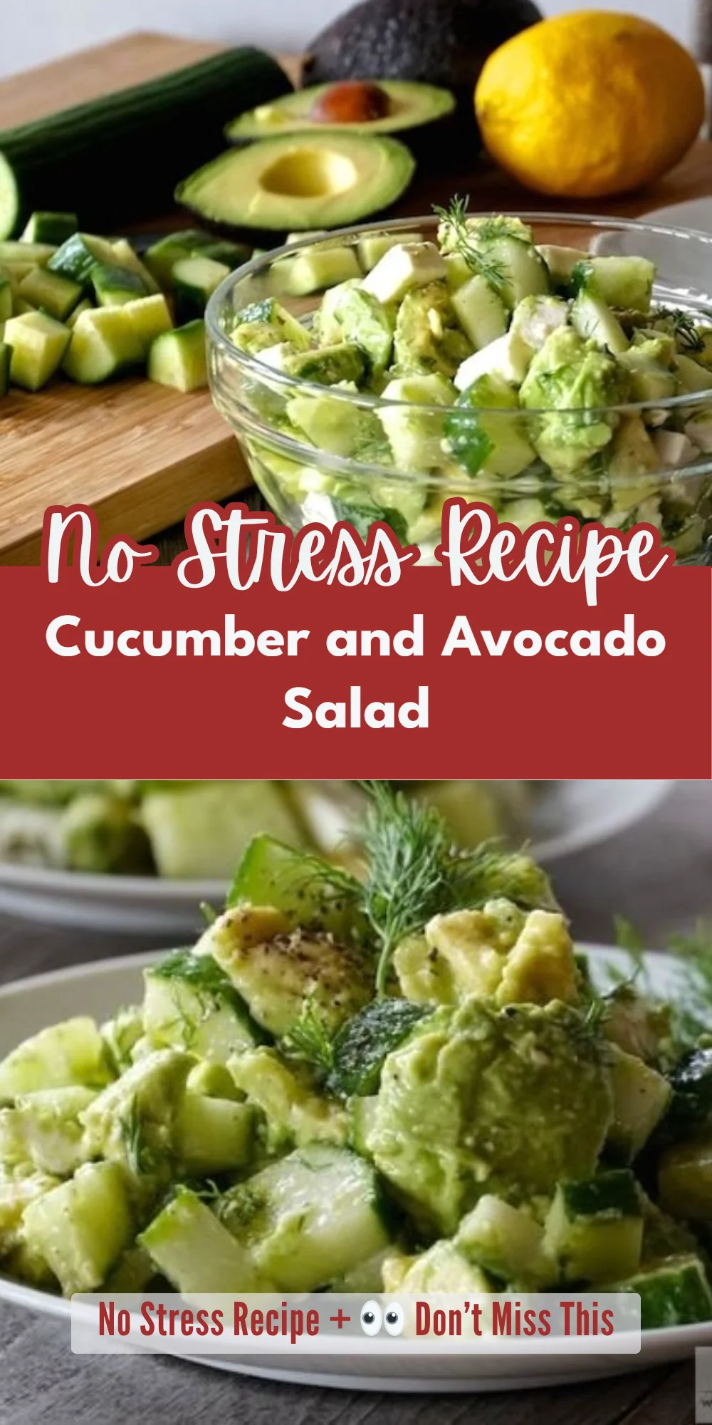 Cucumber and Avocado Salad