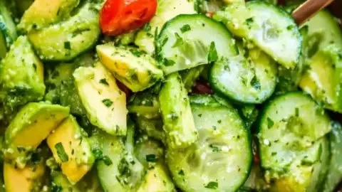 Delicious Avocado Cucumber Salad Recipe in 5 Minutes Flat