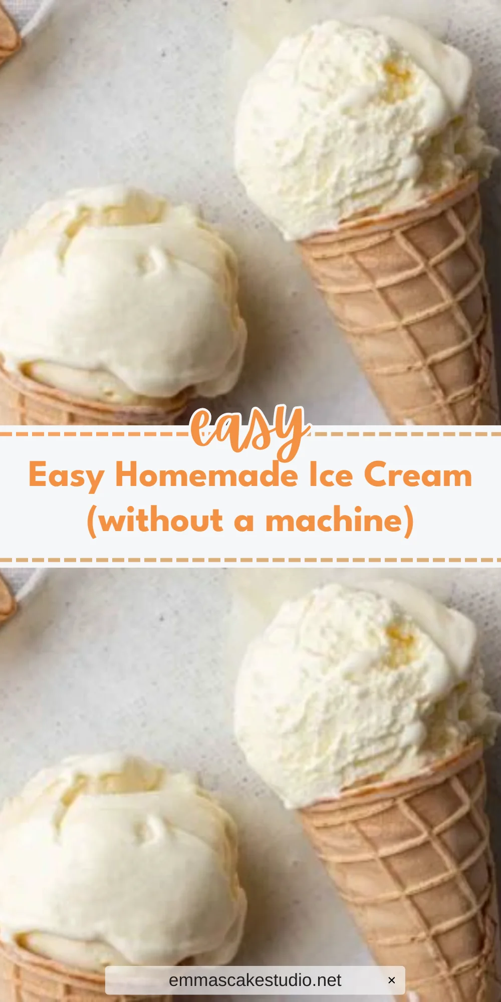 Easy Homemade Ice Cream (without a machine)