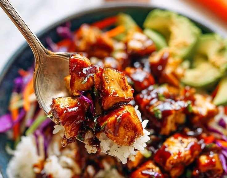 Homemade BBQ Chicken Rice Bowls