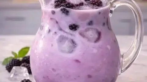 Homemade Blackberry Coconut Pink Drink (Starbucks-Inspired)