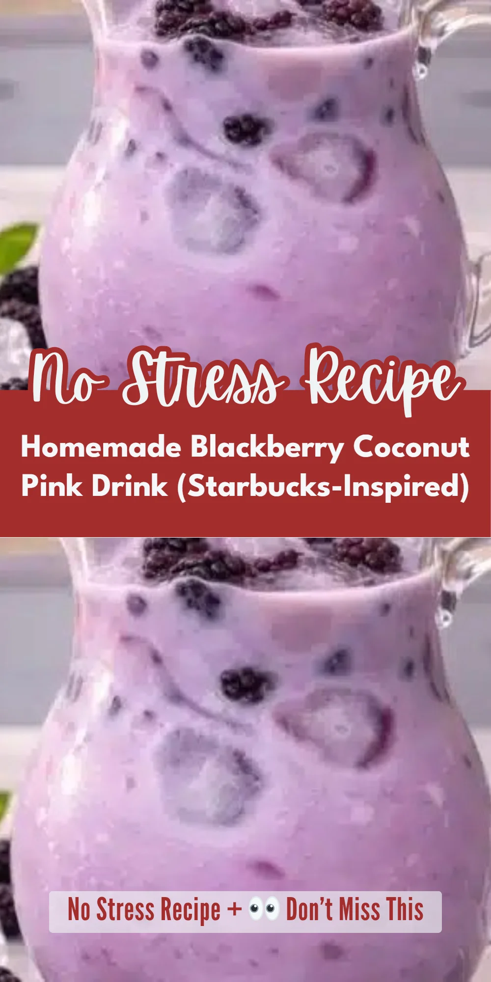 Homemade Blackberry Coconut Pink Drink (Starbucks-Inspired)
