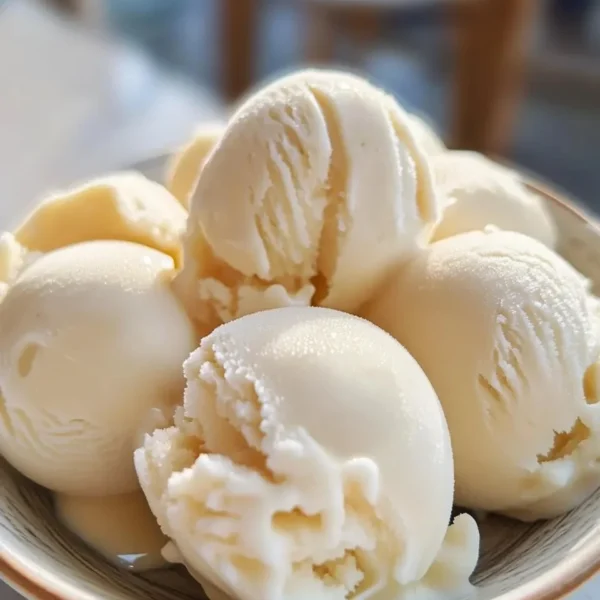 Delicious homemade dog ice cream in a bowl for furry friends