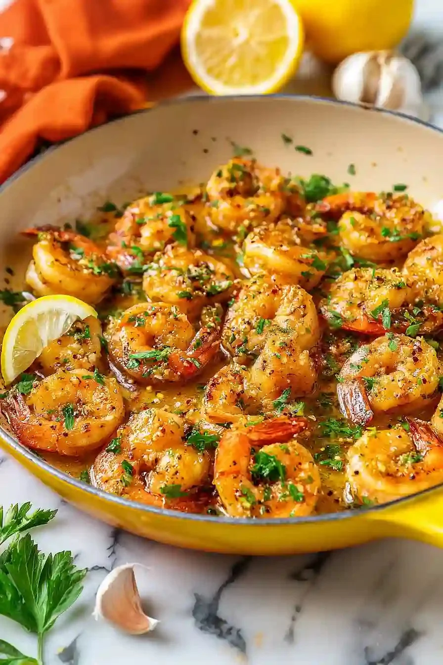 Homemade Garlic Butter Sauteed Shrimp - FlirtyFood