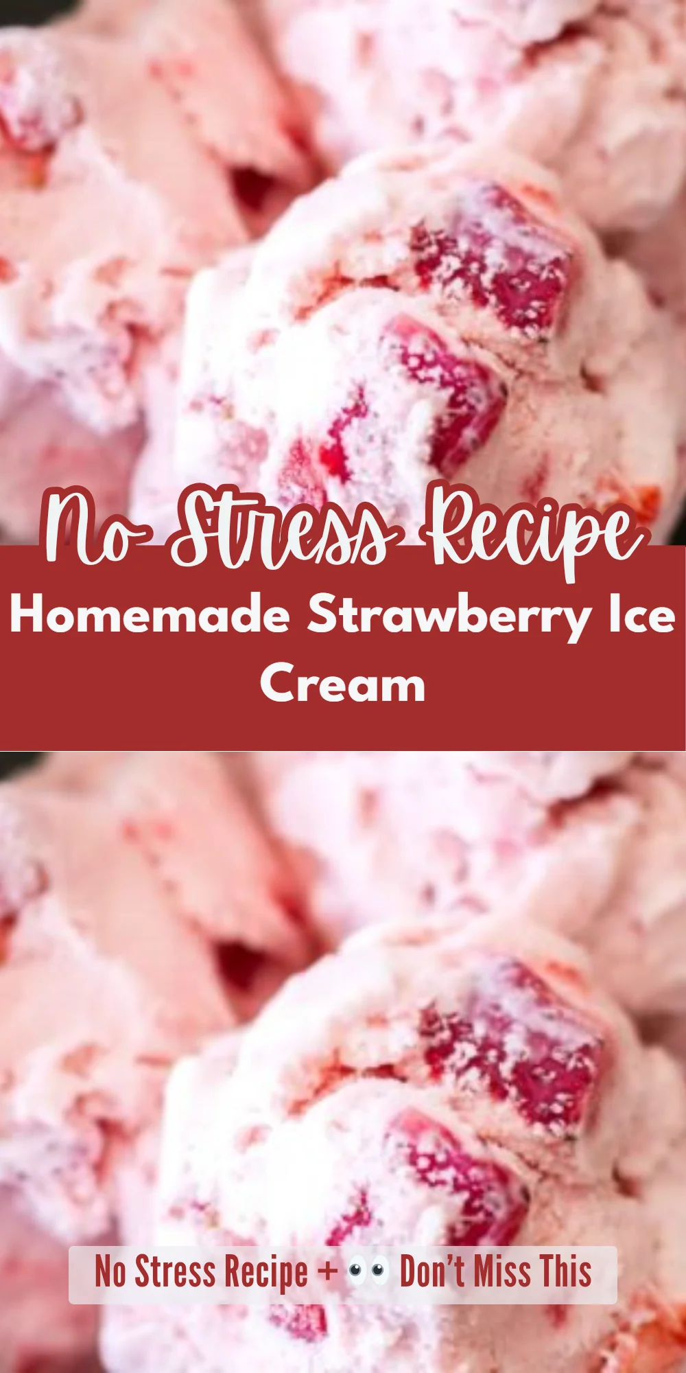Homemade Strawberry Ice Cream