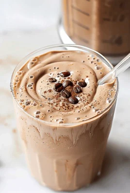 Iced Coffee Breakfast Smoothie recipe without banana served in a glass.
