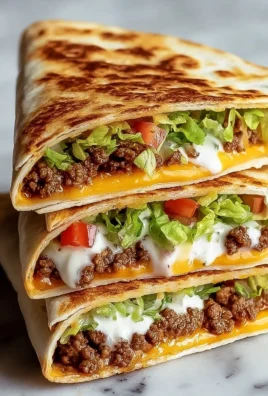 Delicious Keto Beef Crunchwraps ready to be enjoyed.