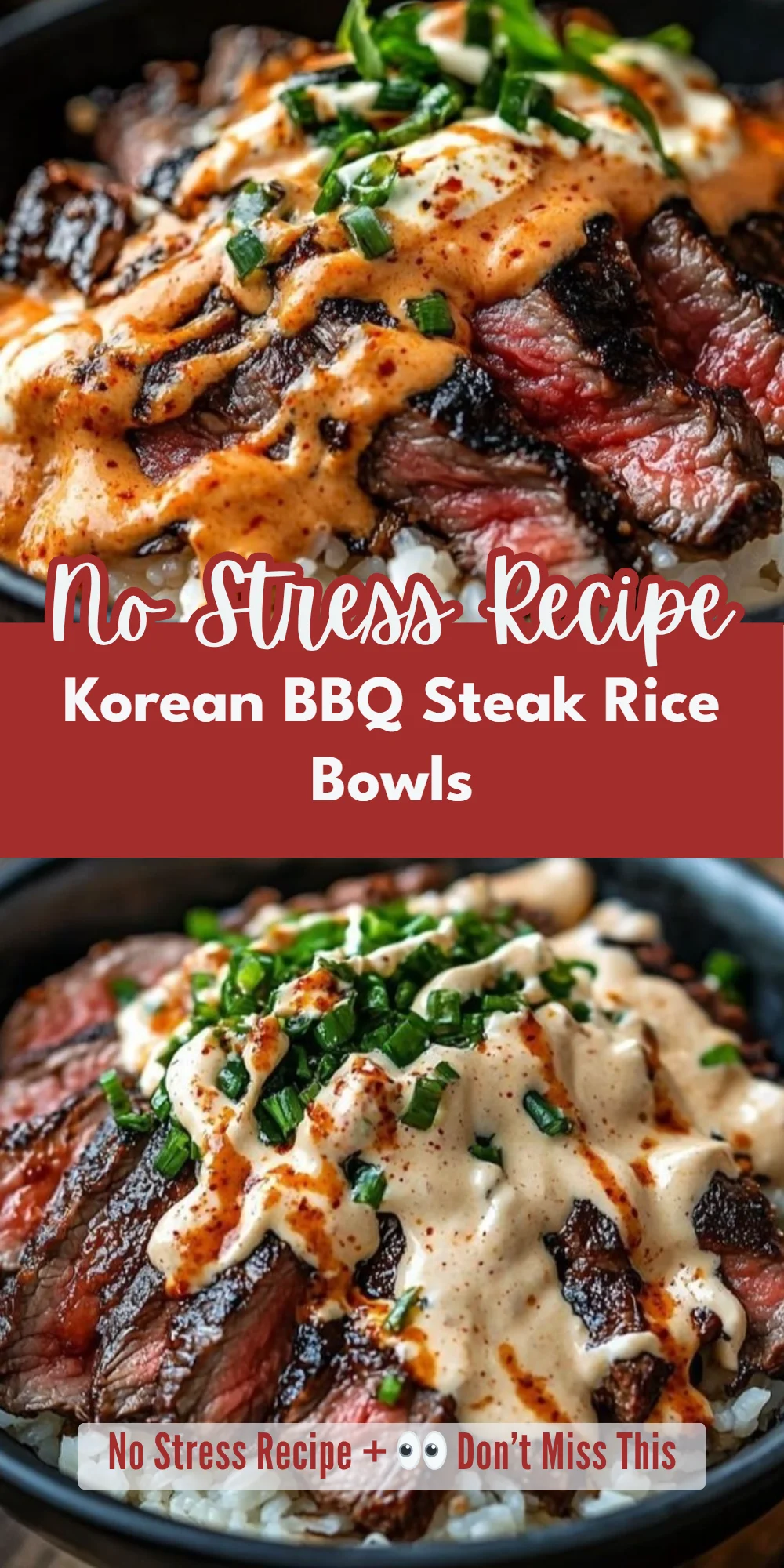 Korean BBQ Steak Rice Bowls