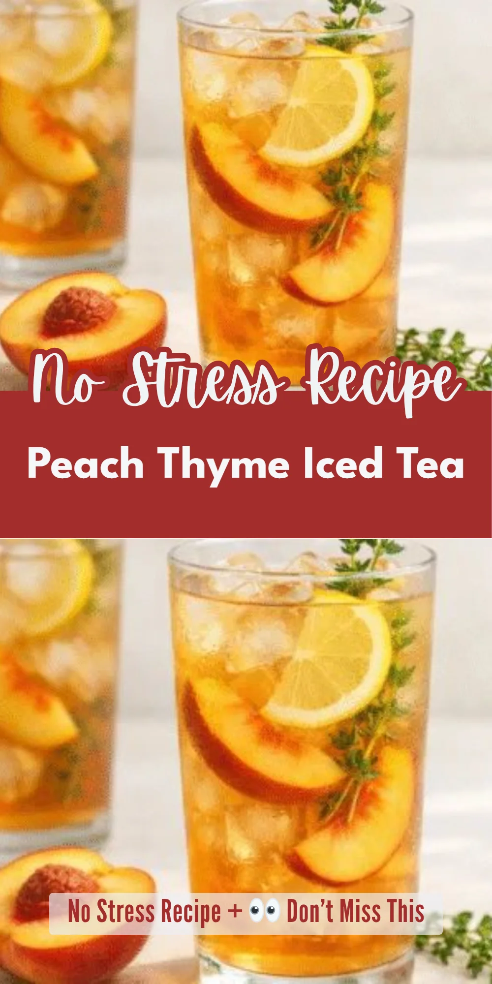 Peach Thyme Iced Tea