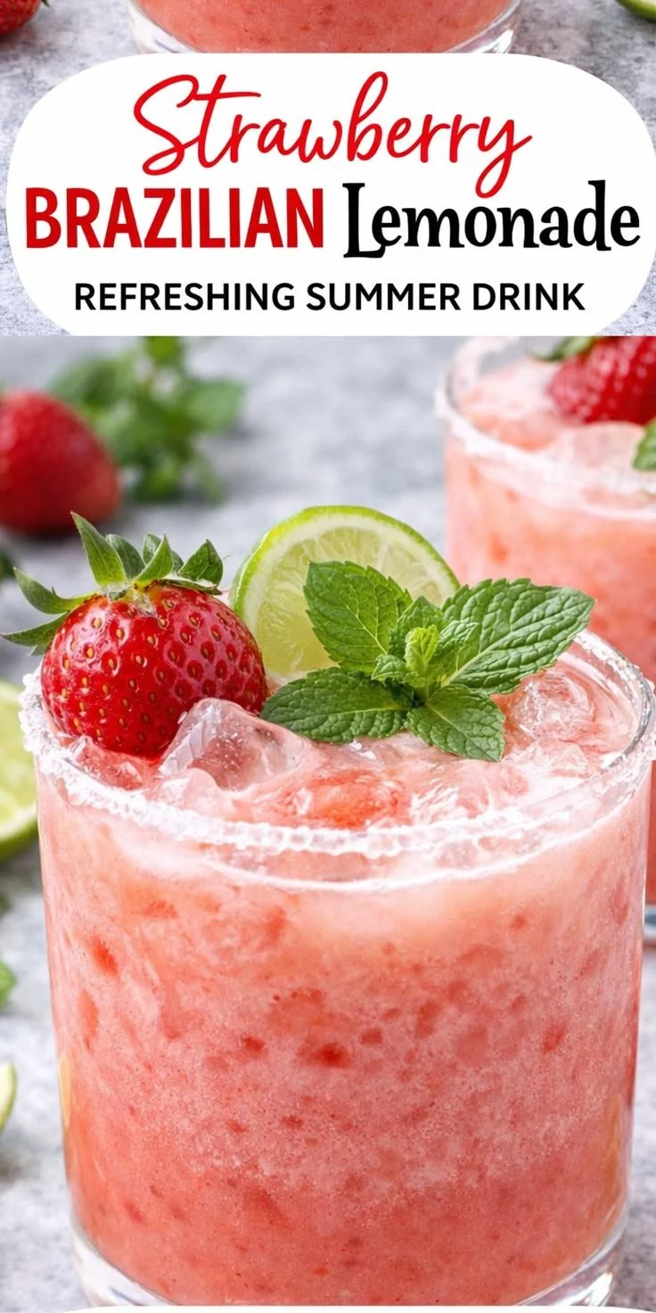 Strawberry Brazilian Lemonade