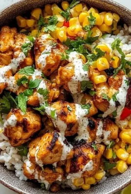Delicious street corn chicken rice bowl recipe with vibrant ingredients