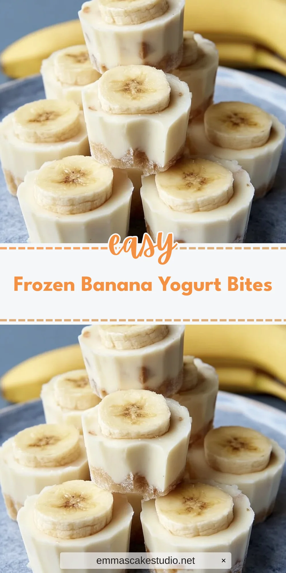 Frozen Banana Yogurt Bites