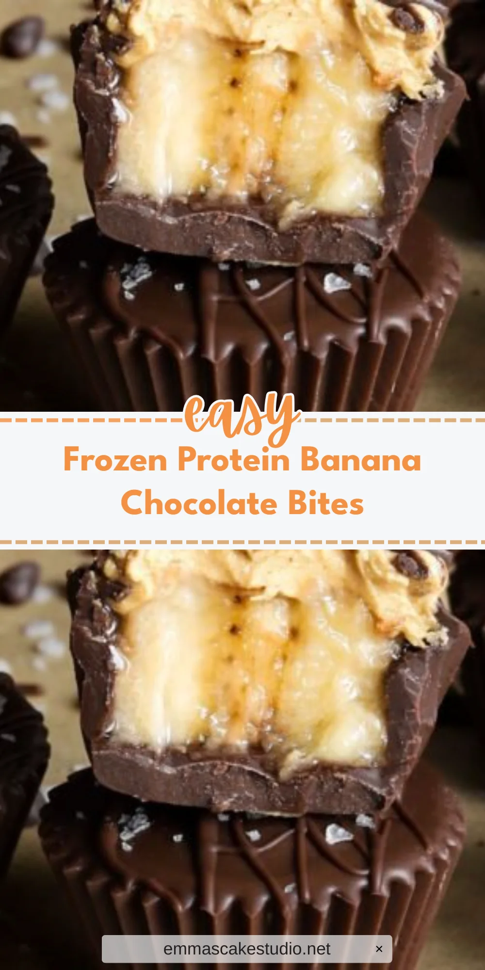 Frozen Protein Banana Chocolate Bites