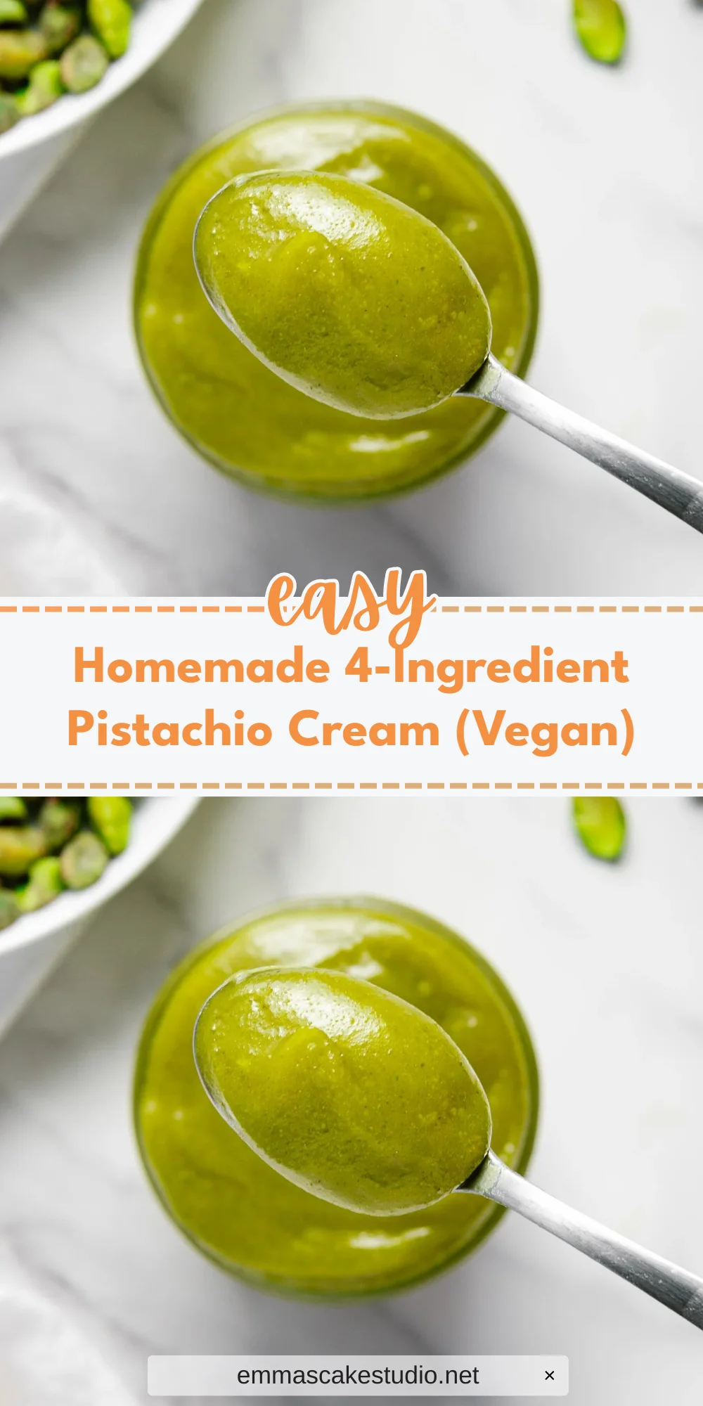Homemade 4-Ingredient Pistachio Cream (Vegan)