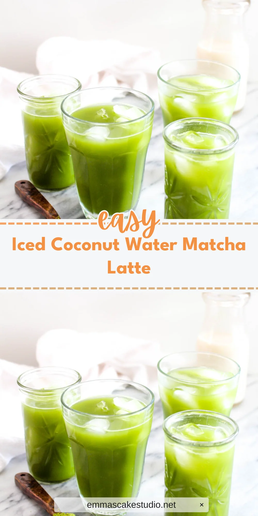 Iced Coconut Water Matcha Latte