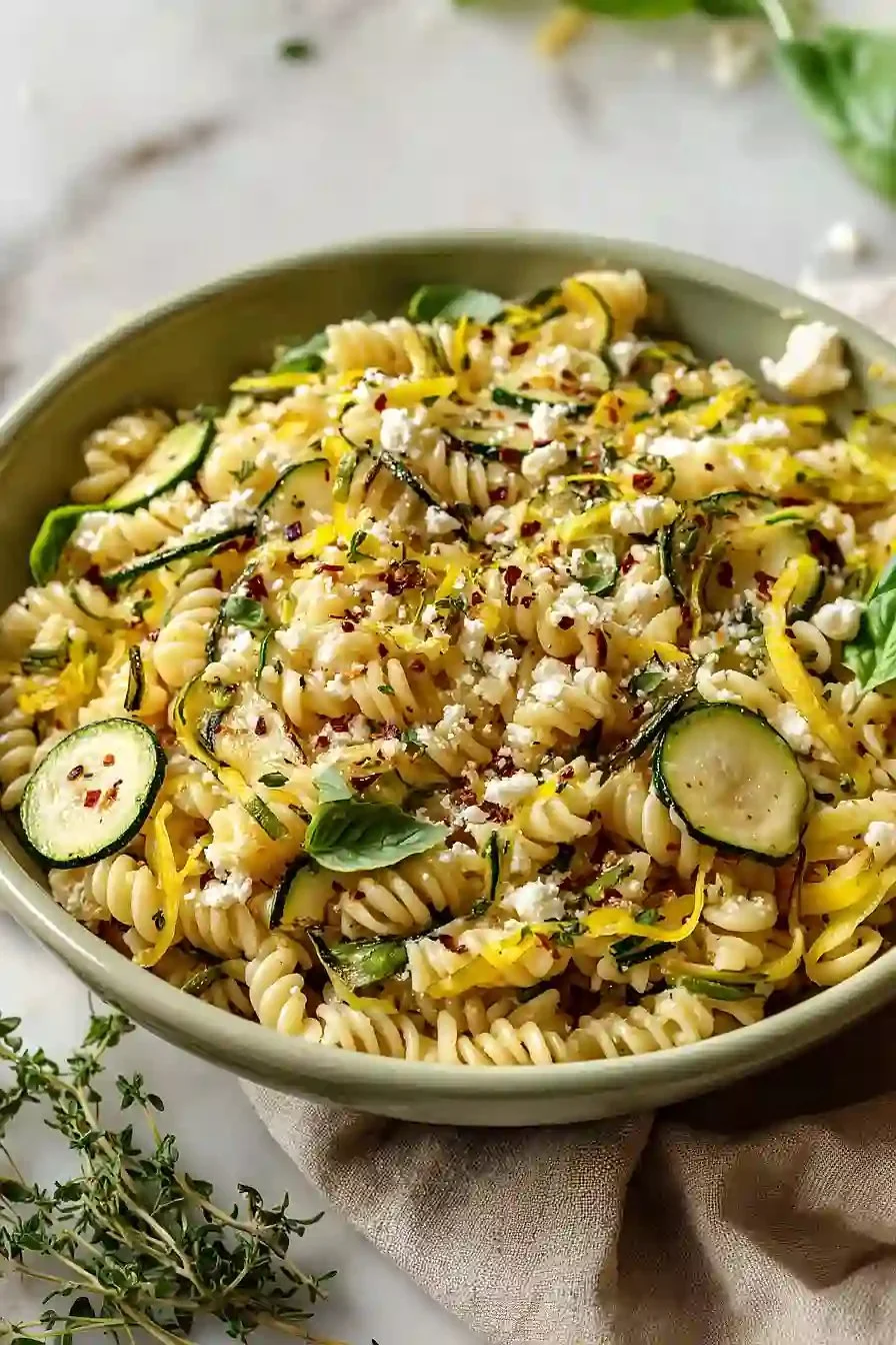 Light Summer Squash Pasta - moanaskitchen
