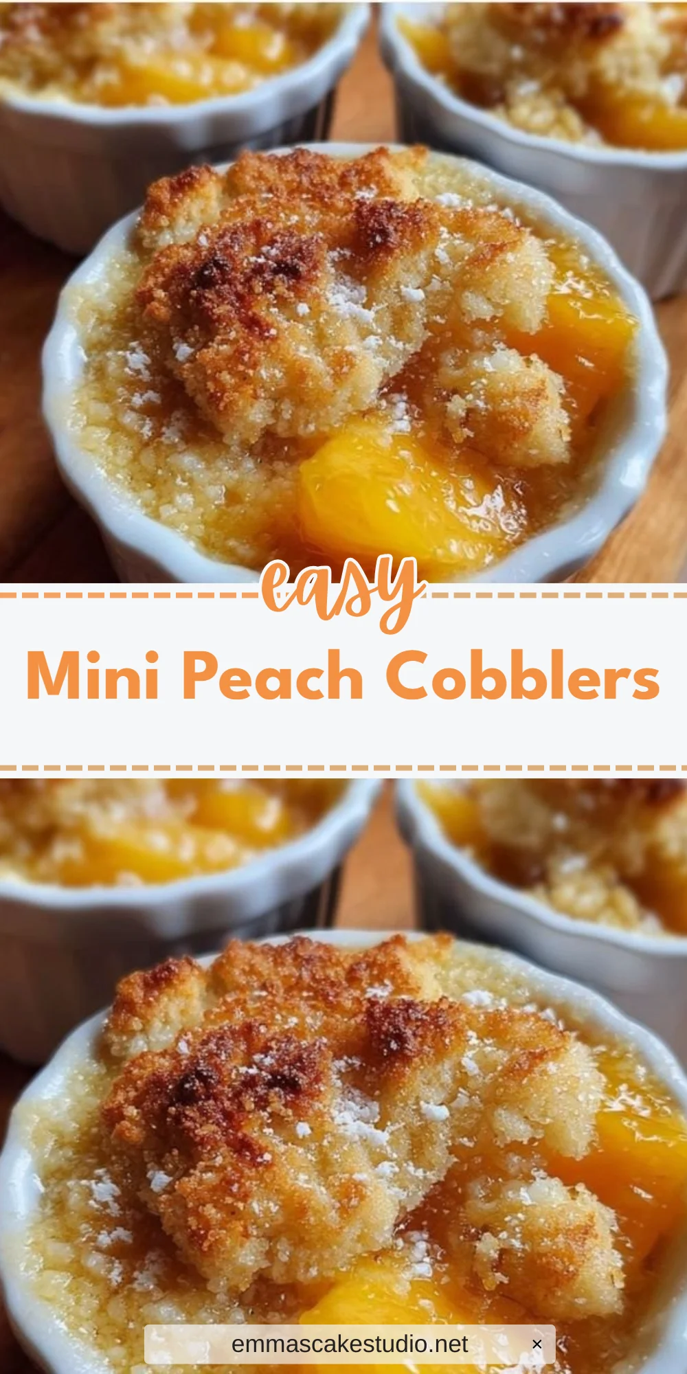 Mini Peach Cobblers