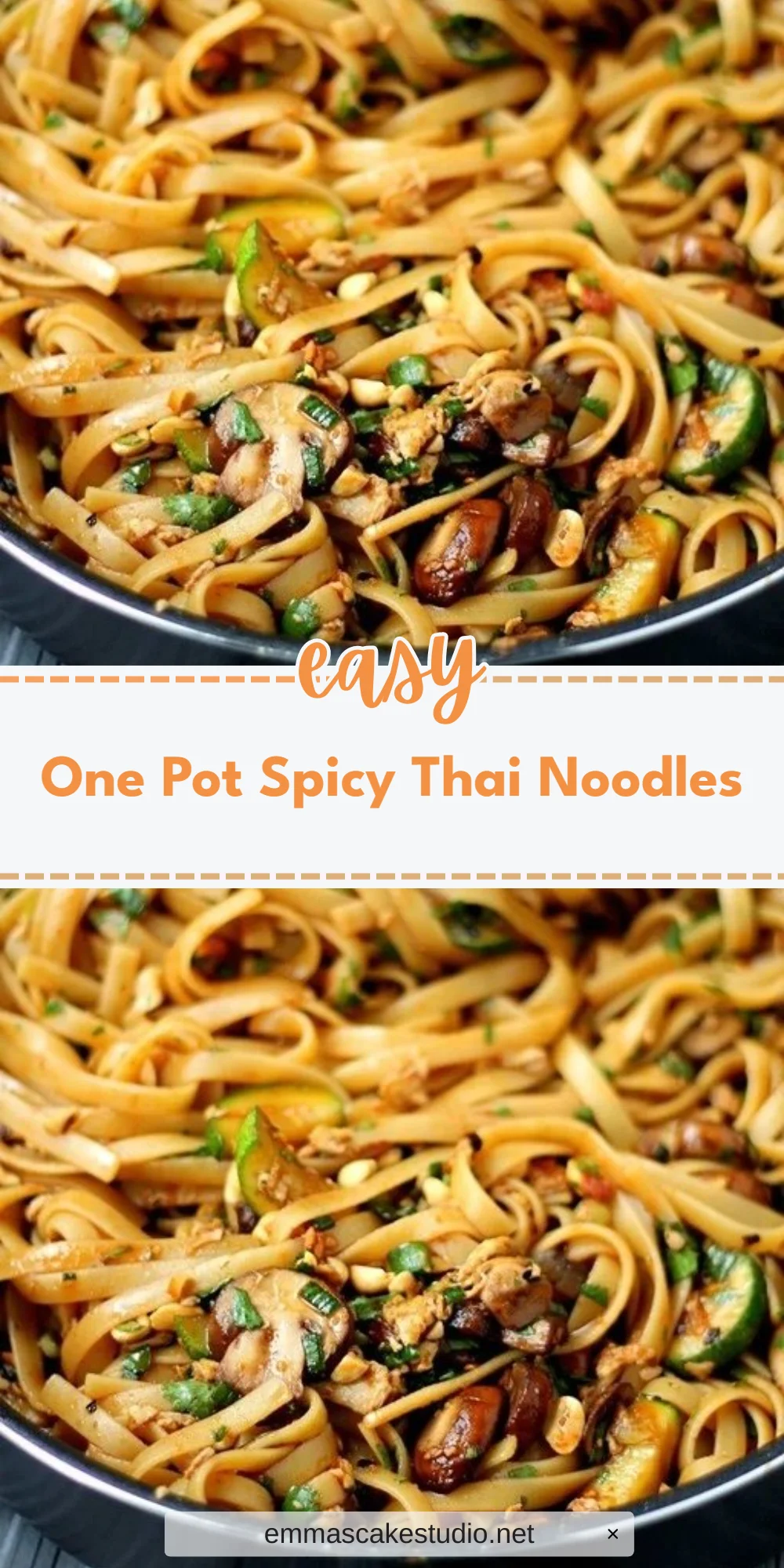 One Pot Spicy Thai Noodles