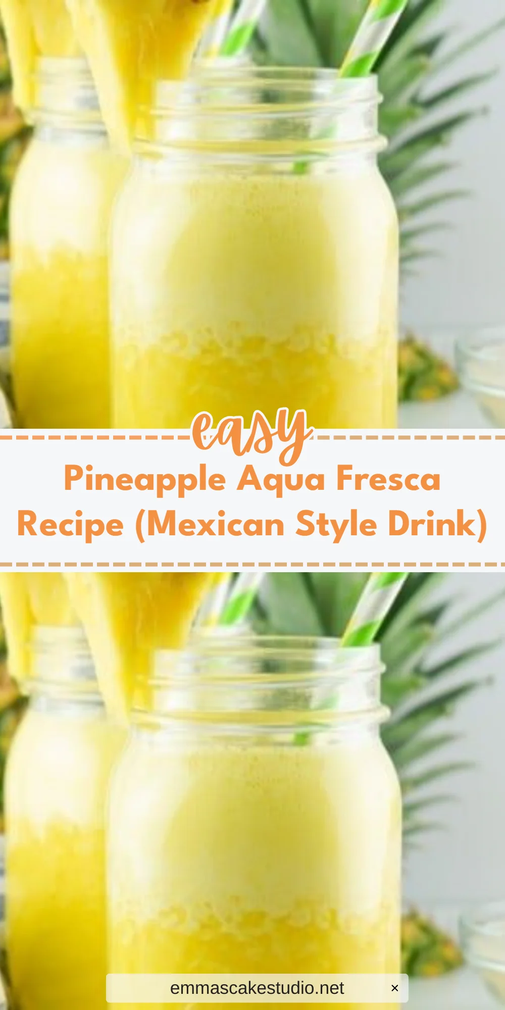Pineapple Aqua Fresca Recipe (Mexican Style Drink)