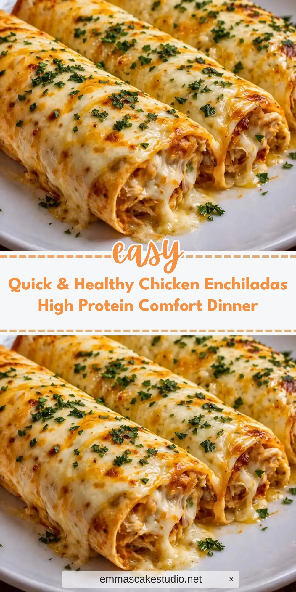 Quick & Healthy Chicken Enchiladas High Protein Comfort Dinner