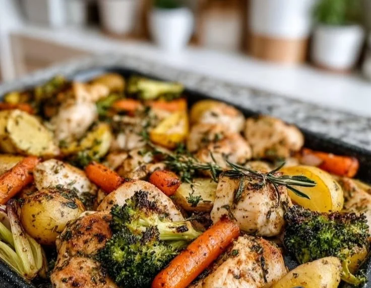 Sheet Pan Lemon Herb Chicken and Vegetables