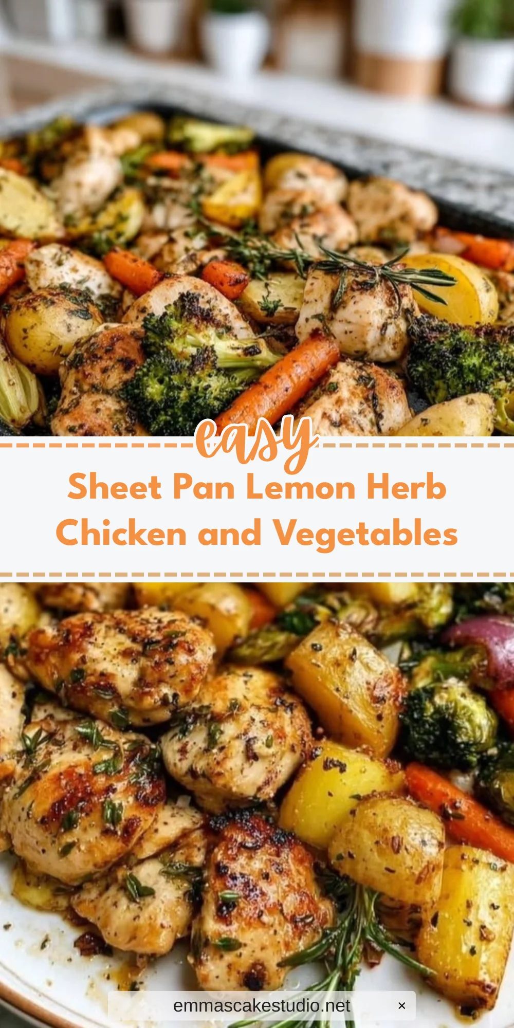 Sheet Pan Lemon Herb Chicken and Vegetables