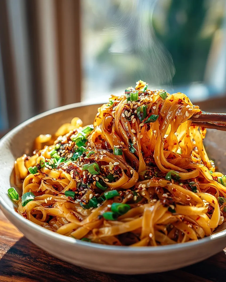Spicy Garlic Chili Oil Noodles: Flavor Explosion in Every Bite!