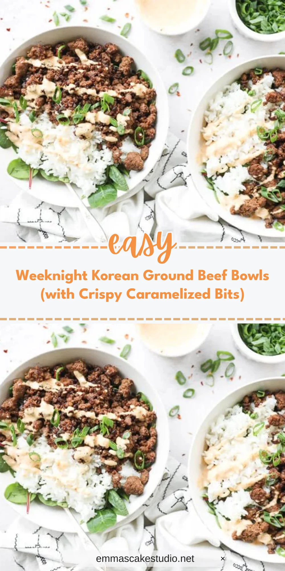 Weeknight Korean Ground Beef Bowls (with Crispy Caramelized Bits)