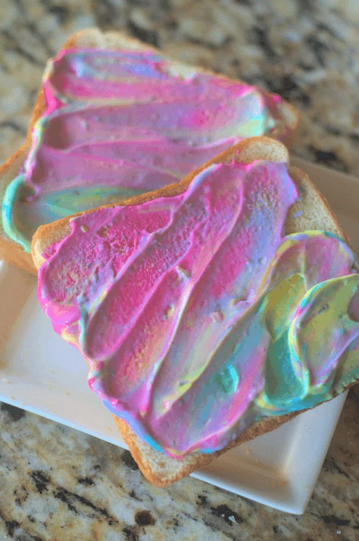 Breakfast Unicorn Toast