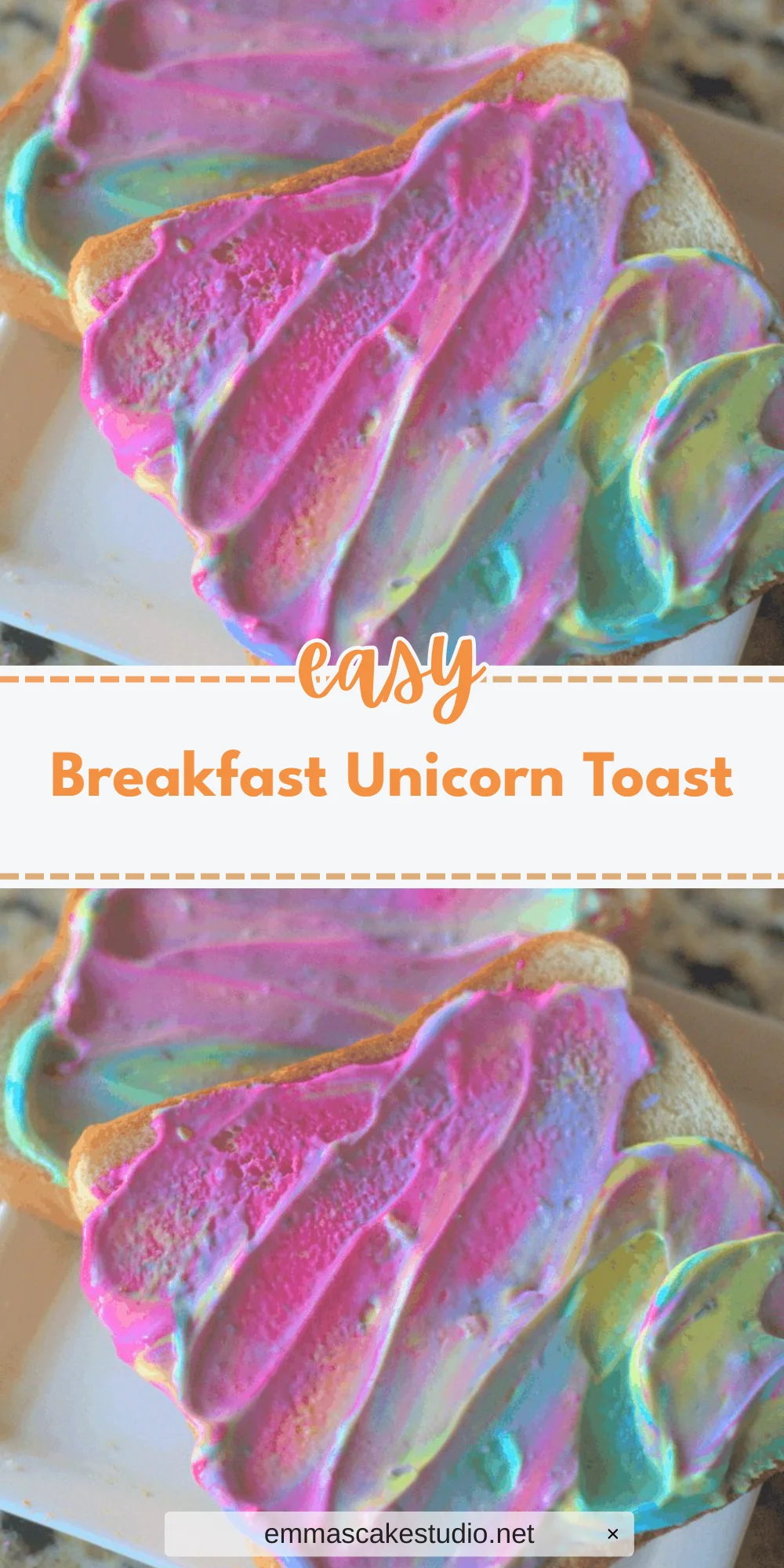 Breakfast Unicorn Toast