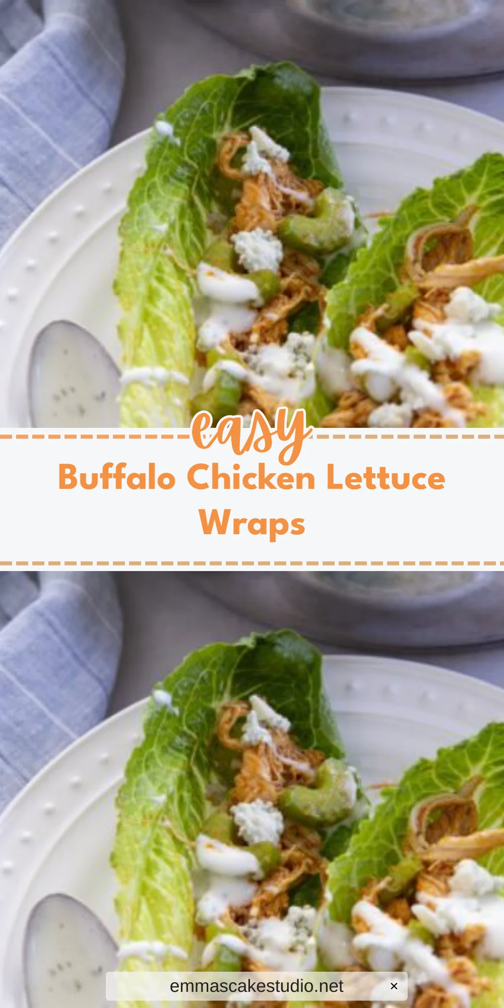 Buffalo Chicken Lettuce Wraps