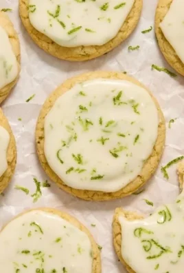 Delicious Key Lime Cookies on a plate, perfect for dessert lovers