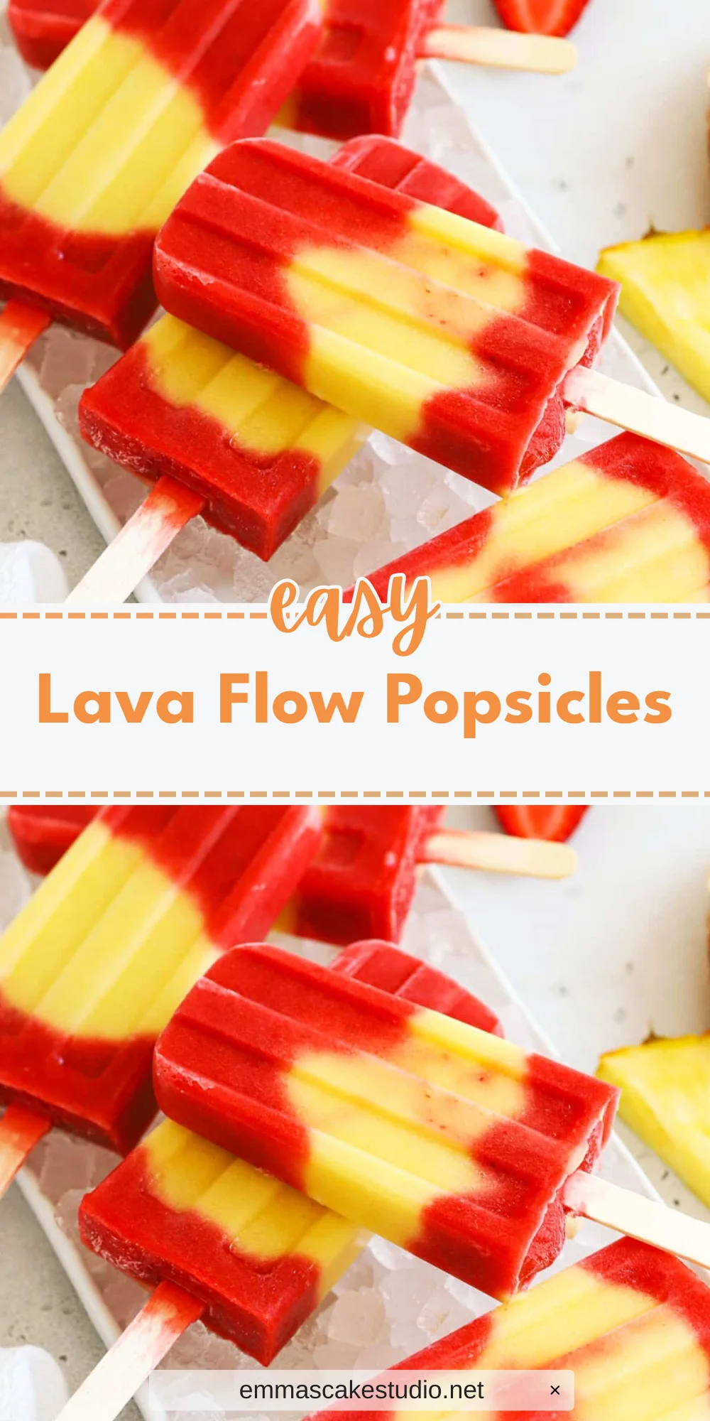Lava Flow Popsicles