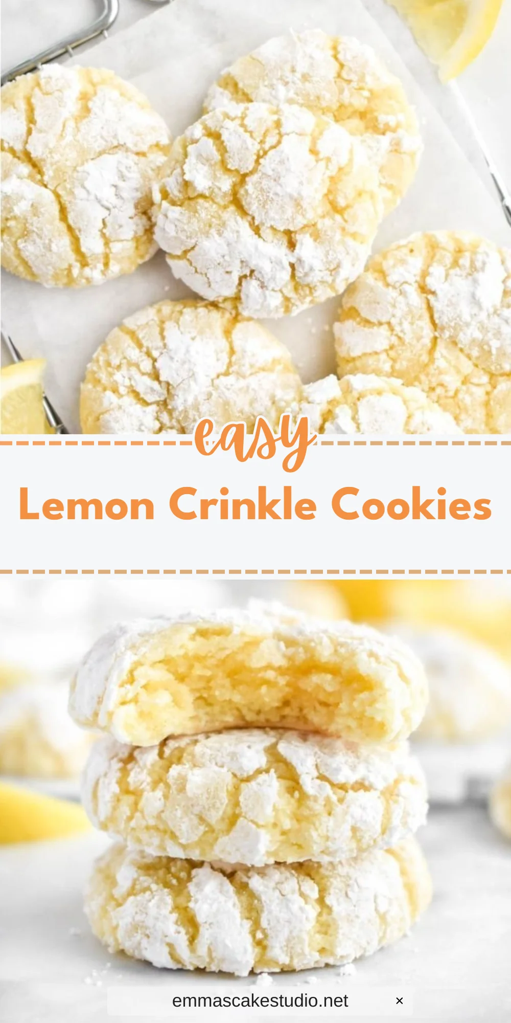 Lemon Crinkle Cookies
